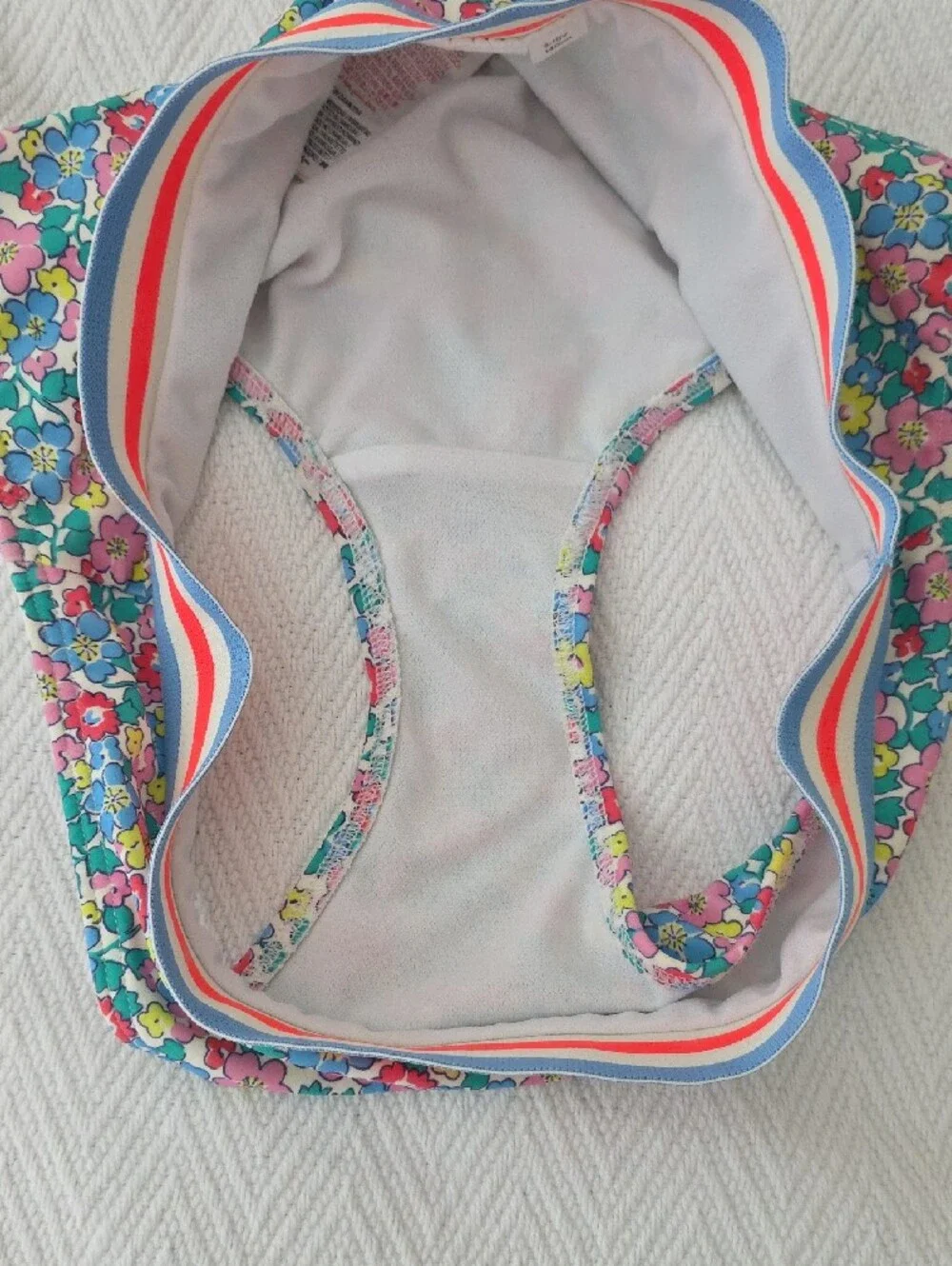 MINI BODEN SIZE 9-10Y Cropped Rash Vest Set in Multi Flowerbed